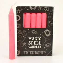 Magické svíčky růžové 12 ks - Přátelství a vztahy