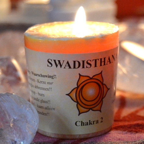 Svíčka čakra 2 - sakrální Swadisthana