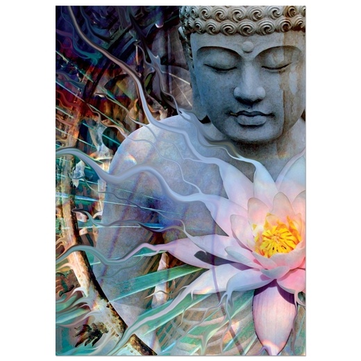 Přání - Buddha s lotosem