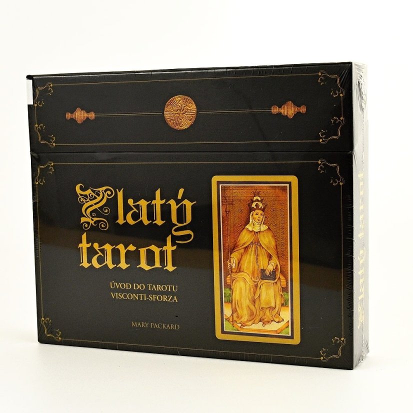 Zlatý tarot Mary Packard - černý box