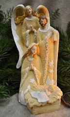 Soška Betlém s Andělem - Narodil se Boží Syn