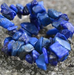 Náramek Lapis lazuli, tamblovaný
