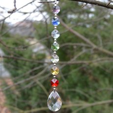 Amrita čakra crystal - slza 20 cm