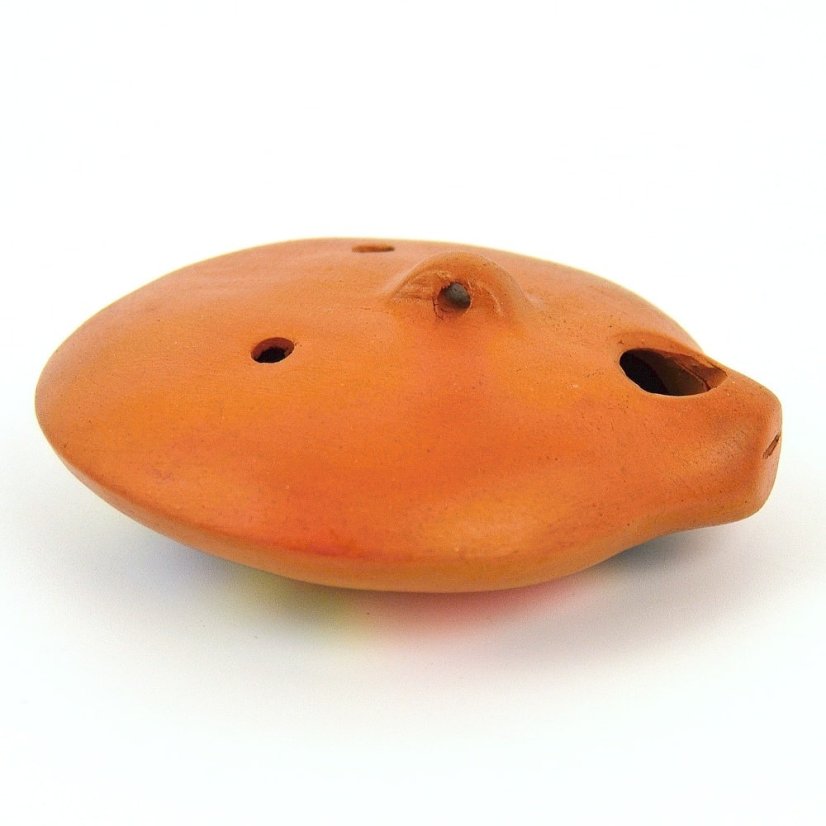 Okarina Nazca Peru kulatá 8,5 cm