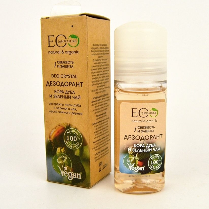EOLab Přírodní deodorant Dubová kůra, zelený čaj