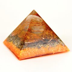 Orgonitová pyramida střední, oranžová - Citrín