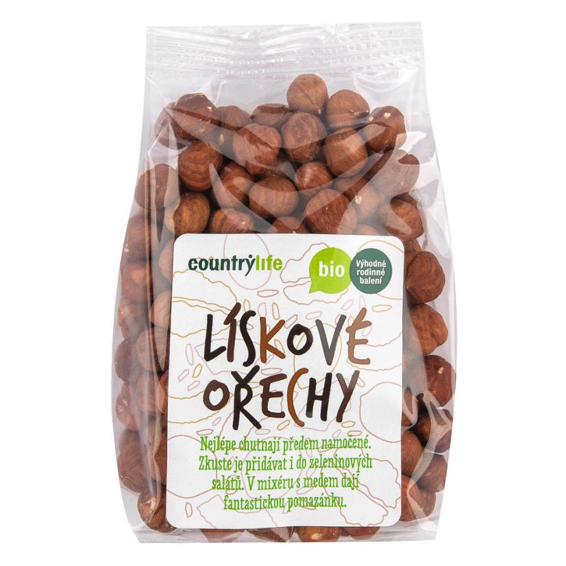 Country Life Lískové ořechy jádra celá 250 g