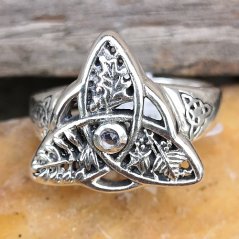 Prsten Triquetra - stříbro Ag 925/1000, velikost 54