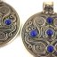 Amulet Battersea s lapisem lazuli - luxusní keltský šperk, bronz