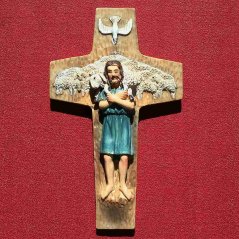 Kříž dobrého pastýře, 9 x 15 cm