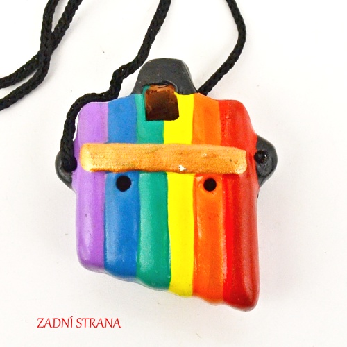 Flétnička Rainbow Peru keramika