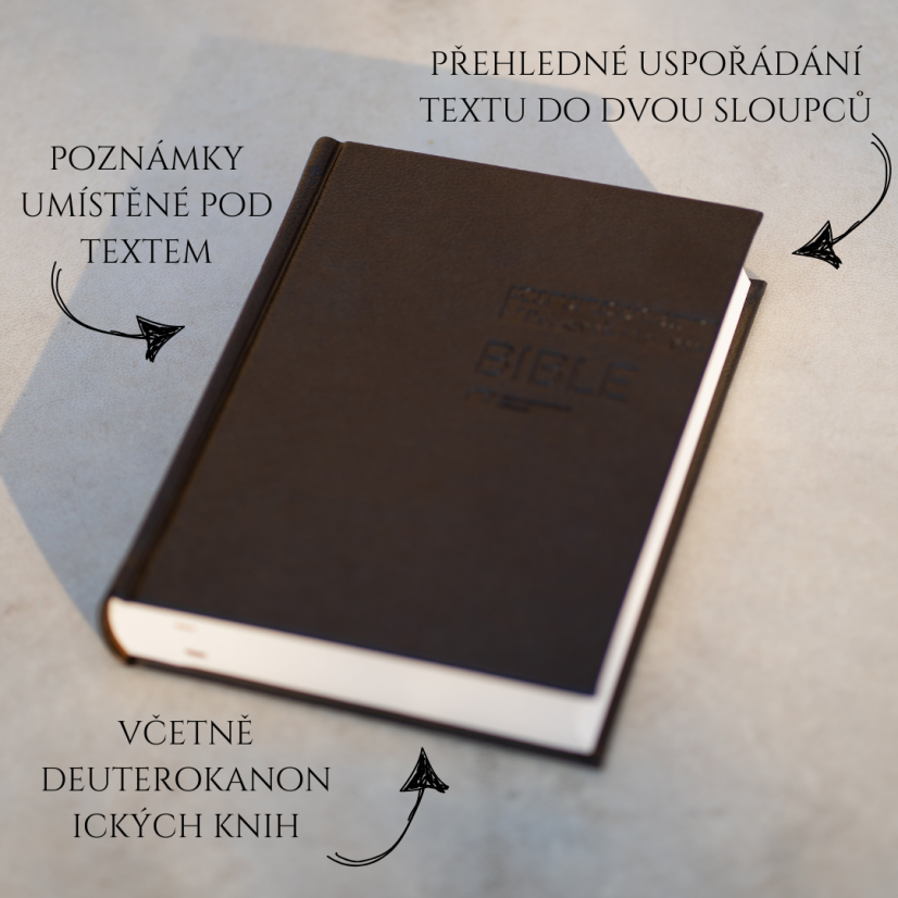 Bible ČEP DT, zlatohnědá, velký formát