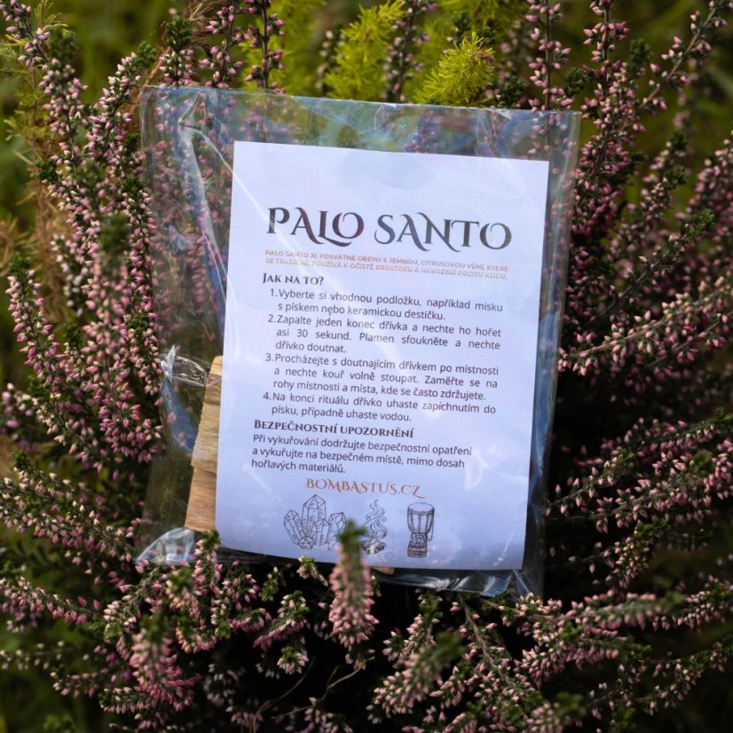 Dřívka Palo Santo k vykuřování (3–6 dřívek) 20g