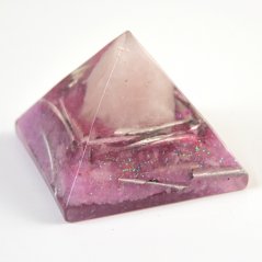 Orgonitová pyramida 5 cm, růžová - Růženín