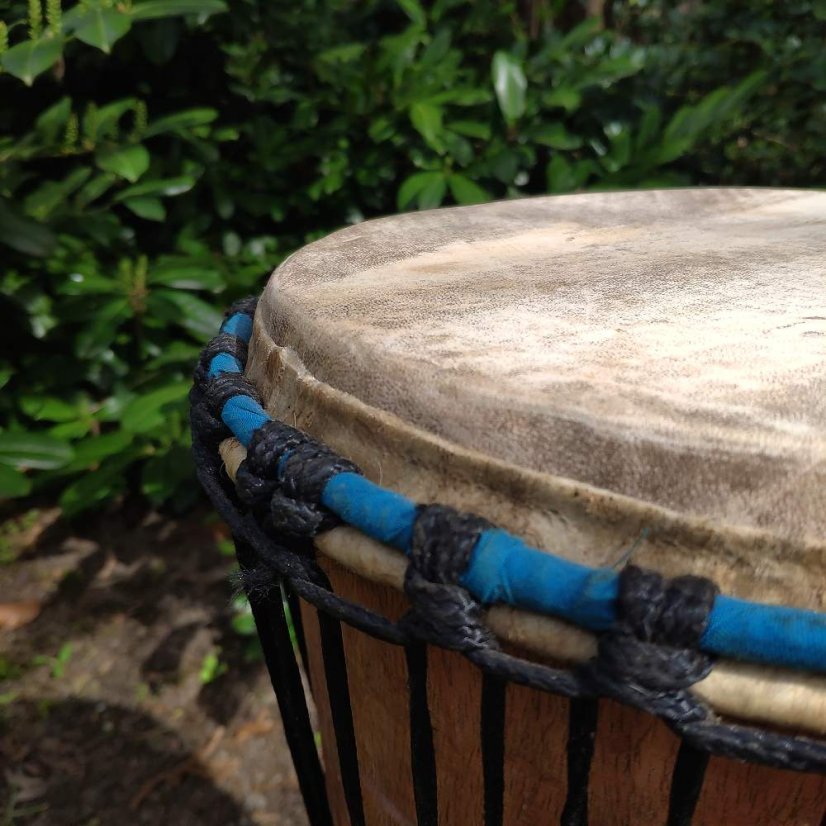 Buben Djembe 12” Asama, Ghana vyřezávaný 59 cm