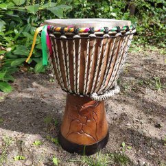 Buben Djembe 10” Diago, Senegal, vyřezávaný 39 cm