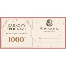 Dárkový poukaz 1000 Kč tištěný (pošleme vám poštou)