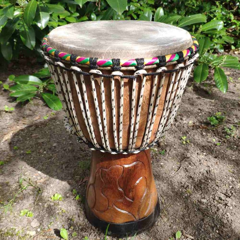 Buben Djembe 10” Diago, Senegal, vyřezávaný 39 cm
