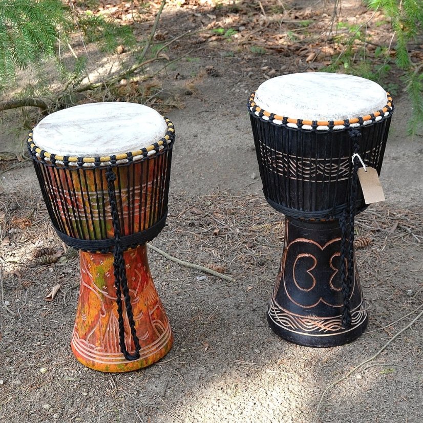 Buben Djembe 11” Ghana vyřezávaný 55 cm