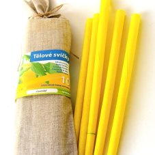 Tělové svíčky Hoxi LEVANDULE 25 cm, 10 kusů
