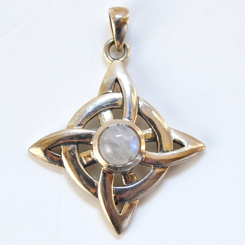 Amulet Síla Středu, Měsíční kámen - stříbro Ag 925/1000