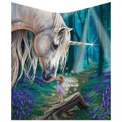 Pokrývka - deka fantasy - Fairy Whispers 160 cm