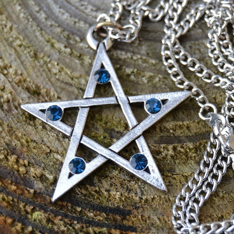Amulet Modrý Pentagram