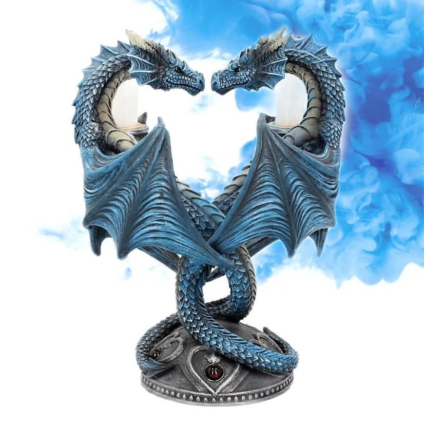 Socha fantasy exclusive - Dračí srdce, svícen
