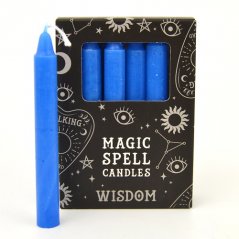 Magické svíčky modré 12 ks - Moudrost