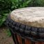 Buben Djembe 11” Kifaru, Ghana vyřezávaný 56 cm