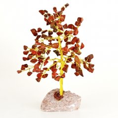Stromeček štěstí - Jaspis červený, 160 kamínků