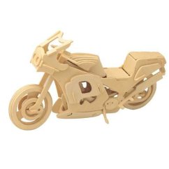 Dřevěné 3D puzzle - Motorka závodní