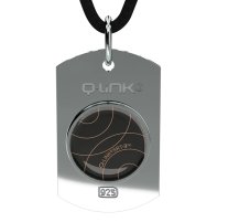 Q-Link SRT-3 biorezonátor přívěsek Psí známka - stříbro Ag 925/1000