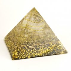 Orgonitová pyramida střední - zlatá