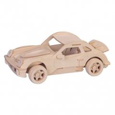Porsche velké - 3D dřevěné puzzle
