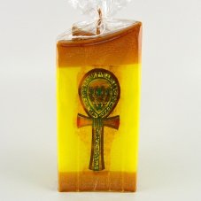 Svíčka egyptský Anch hnědý, archa 8 x 17 cm