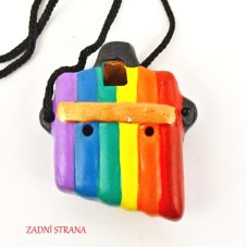 Flétnička Rainbow Peru keramika