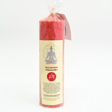 Krystalická čakrová svíčka - Kořenová čakra