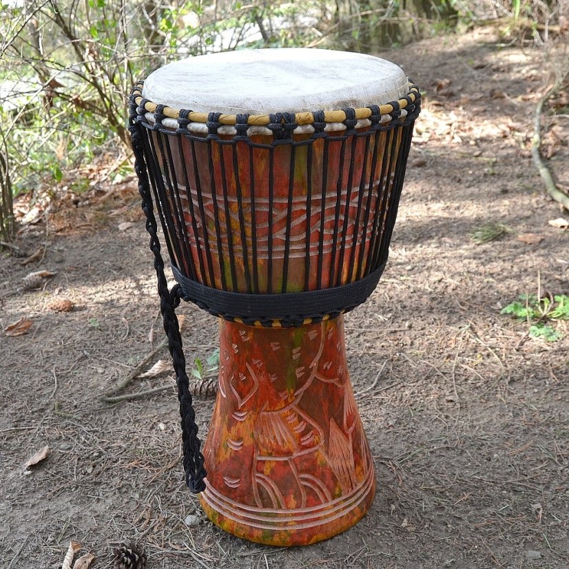 Buben Djembe 11” Ghana vyřezávaný 55 cm