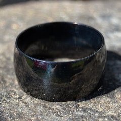 Prsten černý ocelový Gwaihir, vel. 66