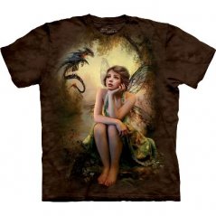 Fantasy tričko - Víla a drak, S