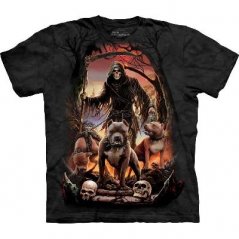 Fantasy tričko - Smrtka a tři bestie, XL