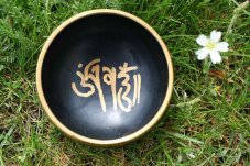 Tibetská mísa černá malá MANI PADME 248 g