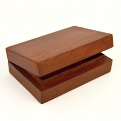 Dřevěná krabička na tarotové karty - hladká