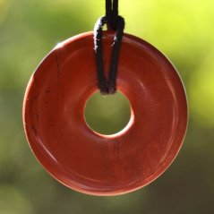 Donut kulatý 30 mm - Jaspis červený