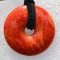 Donut kulatý 25 mm - Korál červený