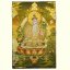 Tkaný gobelín Tibet zlatý - Bílá Tara