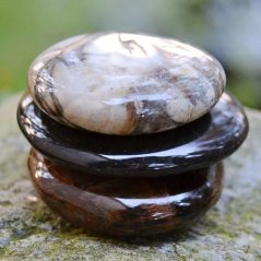 Zkameněné dřevo - masážní placička