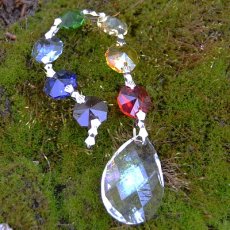 Amrita čakra crystal - slza 20 cm