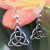 Náušnice Triquetra, stříbro Ag 925/1000